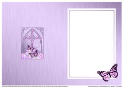 Fancy Cross Pretty Floral Butterfly Pyramid Matching Insert