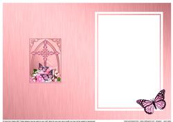 Fancy Cross Butterfly & Blossom Pyramid Matching Insert