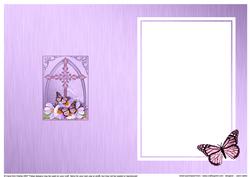 Fancy Cross Blooms & Butterfly Pyramid Matching Insert