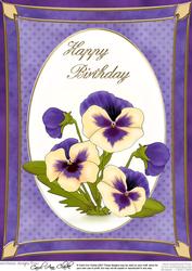 A4 Pansy - Birthday