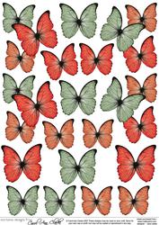 Fluttery Butterflies 3D Decoupage Designs