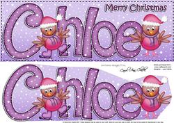 Merry Christmas Chloe Robins Large Dl & 3D Decoupage