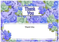 Thank You Roses Matching Large Dl Insert