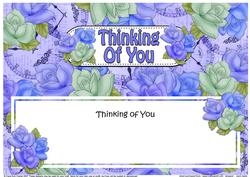 Thinking of You Roses Matching Large Dl Insert