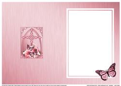 Fancy Cross Blooms & Butterfly Pyramid Matching Insert