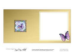 Butterfly Bouquet Round Edged Shaped Matching Insert