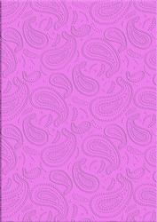 Pink 'paisley Embossed' Backing Paper