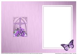Fancy Cross Pretty Roses Butterfly Pyramid Matching Insert