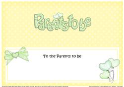 Parents to Be Baby Matching Large Dl Insert