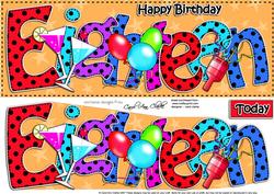 18th Birthday Cocktails Large Dl Quick Card 3D Decoupage