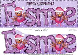 Merry Christmas Esme Robins Large Dl & 3D Decoupage
