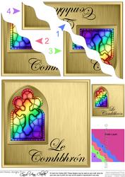 Irish Sympathy Stained Glass Window Wavy Corner Stacker