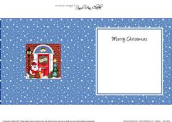Ben Polar Bear Christmas Door Matching Square Insert