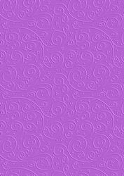 Festive Purple 'swirls Embossed' Backing Paper