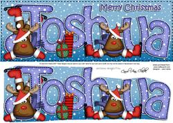Merry Christmas Joshua Rudolph Large Dl & 3D Decoupage