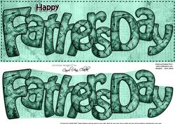 Large Dl Fathers Day Clocks 3D Decoupage