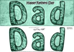 Large Dl Fathers Day Dad Clocks 3D Decoupage
