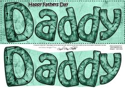 Large Dl Fathers Day Daddy Clocks 3D Decoupage