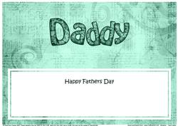 Fathers Day Daddy Clocks Matching Large Dl Insert