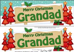 Xmas Grandad Trees Signpost Large Dl Easicut 3D Decoupage