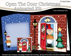 3D Xmas Bert's Turkey Animated Moveable Open Door