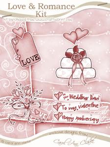 Love & Romance Kit in Cinnamon with Step by Step Decoupage