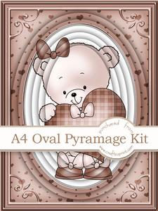 A4 Rosie's Heart in Nutmeg Pyramage Kit