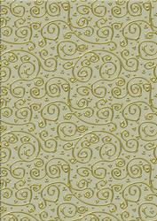 Neutrals 'metallic Swirls - Gold' Backing Paper