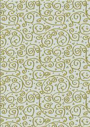 Neutrals 'metallic Swirls - Gold' Backing Paper