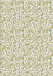 Neutrals 'metallic Swirls - Gold' Backing Paper