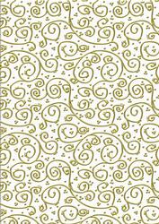 Neutrals 'metallic Swirls - Gold' Backing Paper