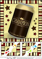 8 x 8 Fab Feller Beer Can Scalloped Corner Topper