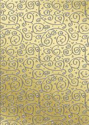 Metallics 'metallic Swirls - Silver' Backing Paper