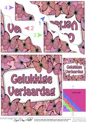 Dutch Birthday Butterflies Wavy Corner Stacker