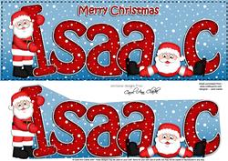 Merry Christmas Isaac Santa Large Dl & 3D Decoupage