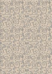 Shabby Summertime 'metallic Swirls - Silver' Backing Paper