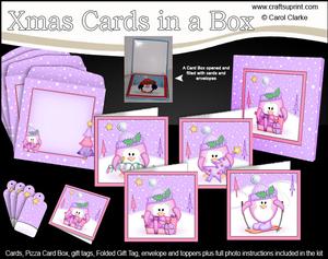 Christmas Penguins Cards in a Box Bumper Kit