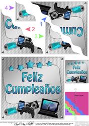 Spanish Birthday Gadgets Wavy Corner Stacker
