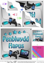 Welsh Birthday Gadgets Wavy Corner Stacker