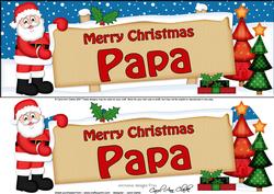 Christmas Papa Santa Signpost Large Dl Easicut 3D Decoupage