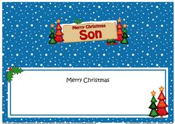 Xmas Son Trees Signpost Large Dl Insert