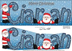Merry Christmas Ciaran Santa Large Dl & 3D Decoupage
