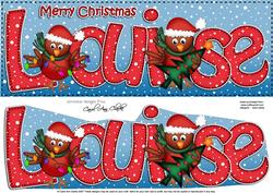 Merry Christmas Louise Robins Large Dl & 3D Decoupage