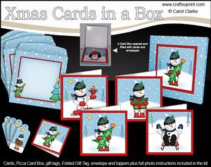 Christmas Snowmen Cards in a Box Bumper Kit