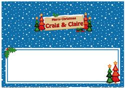 Xmas Craig & Claire Trees Signpost Lge Dl Matching Insert