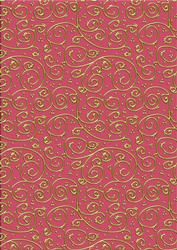 Pretty Rose 'metallic Swirls - Gold' Backing Paper