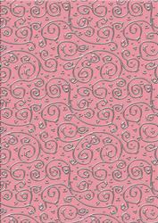 Pretty Rose 'metallic Swirls - Silver' Backing Paper