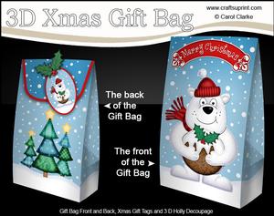 3D Xmas Ben Polar Bear's Pudding Gift Box Mini Kit