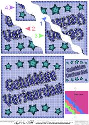 Dutch Birthday Stars Wavy Corner Stacker
