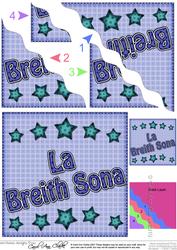 Scottish Gaelic Birthday Stars Wavy Corner Stacker